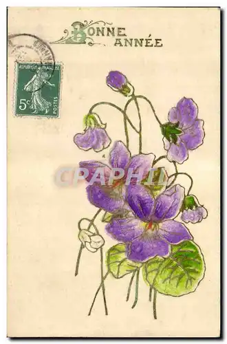 Cartes postales Fantaisie Fleurs