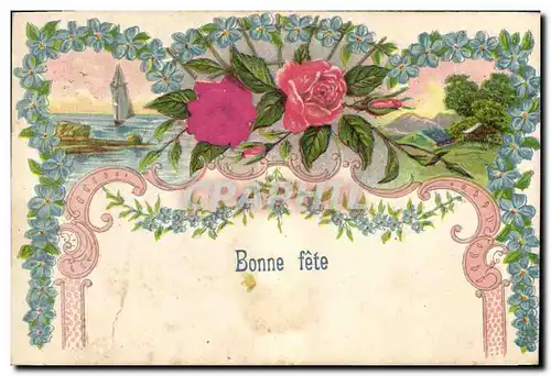 Cartes postales Fantaisie Fleurs