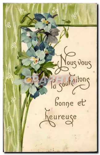 Cartes postales Fantaisie Fleurs