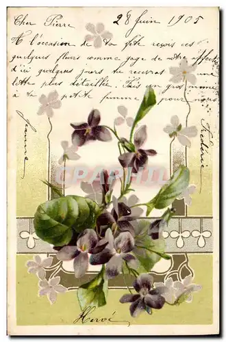 Cartes postales Fantaisie Fleurs