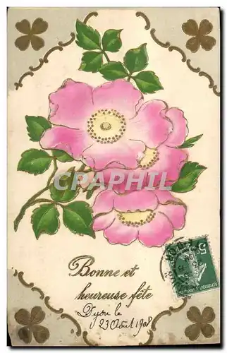 Cartes postales Fantaisie Fleurs