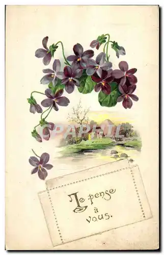 Cartes postales Fantaisie Fleurs