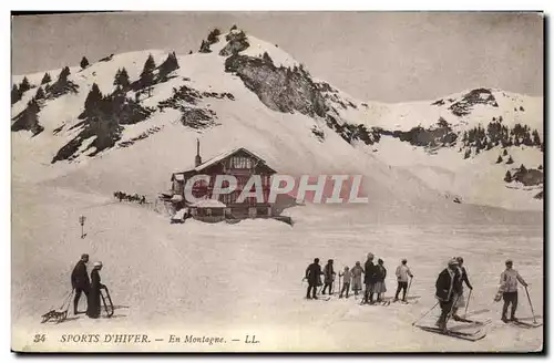 Cartes postales Sports d&#39hiver En montagne Skis