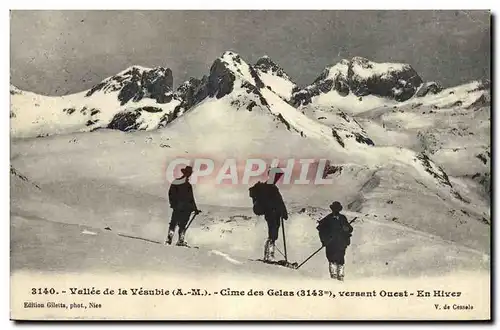 Cartes postales Vallee de la Vesubie Cime des Gelas versant Ouest En hiver