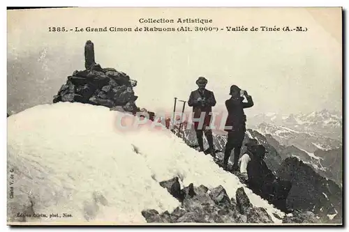Cartes postales Alpinisme Le Grand Cimon de Rabuons Vallee de Tinee