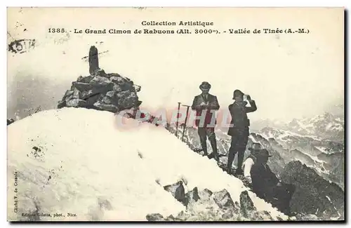 Ansichtskarte AK Alpinisme Le Grand Cimon de Rabuons Vallee de Tinee