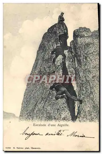 Cartes postales Alpinisme Escalade d&#39une aiguille