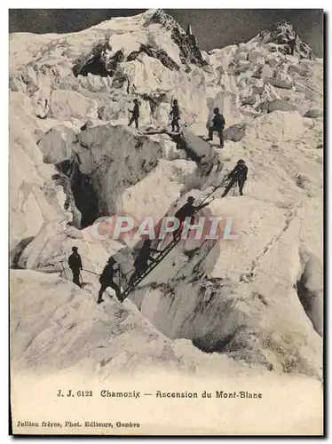 Ansichtskarte AK Alpinisme Chamonix Ascension du Mont Blanc