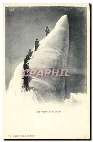 Ansichtskarte AK Alpinisme Ascension d&#39un Blanc