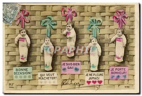 Cartes postales Fantaisie Enfants Bebes