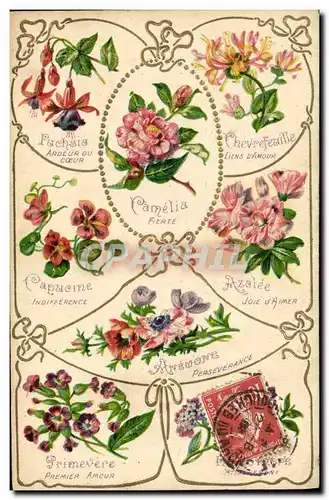 Cartes postales Fantaisie Fleurs