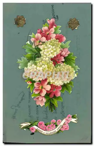 Ansichtskarte AK Fantaisie Fleurs (carte transparente)