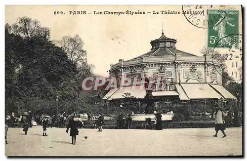 Cartes postales Theatre Paris Les Champs Elysees Le theatre Marigny