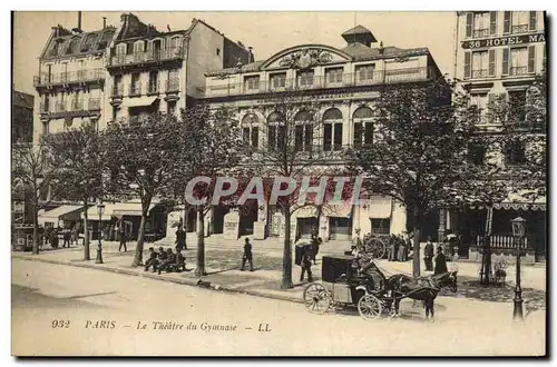 Cartes postales Theatre du Gymnase Paris