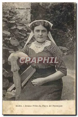 Ansichtskarte AK Folklore Jeune fille du Paus de Paimpol