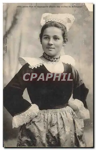 Cartes postales Folklore Jeune fille de Quimperle