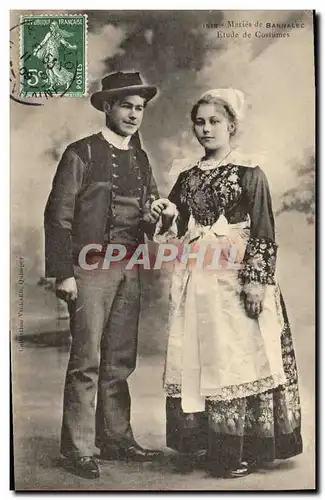 Cartes postales Folklore Maries de Bannalec Mariage