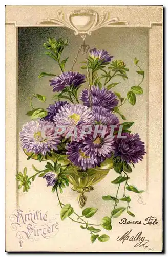 Cartes postales Fantaisie Fleurs