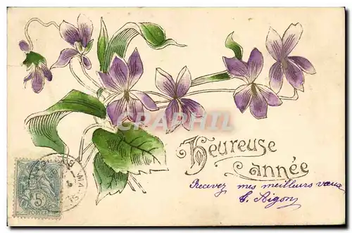 Cartes postales Fantaisie Fleurs