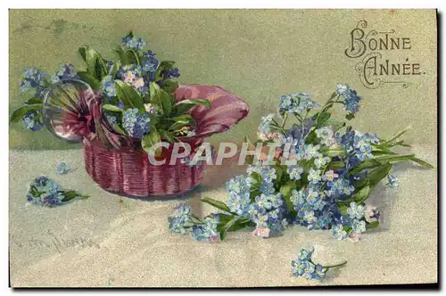 Cartes postales Fantaisie Fleurs