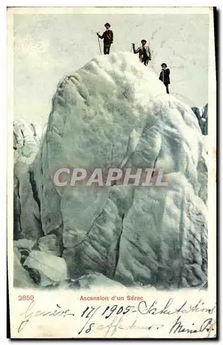 Cartes postales Alpinisme Ascension d&#39un serac