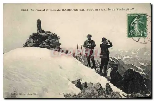 Ansichtskarte AK Alpinisme Le grand Cimon de Rabuons Vallee de Tinee
