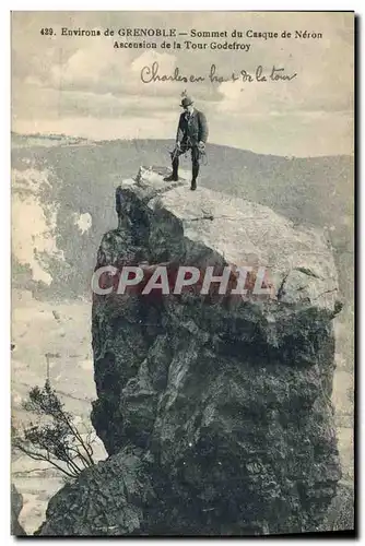 Ansichtskarte AK Alpinisme Environs de Grenoble Sommet du casque de Neron Ascension de la Tour Godefroy