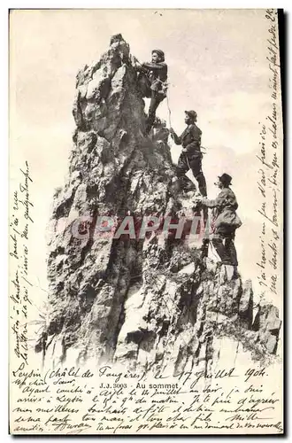 Cartes postales Alpinisme Au sommet