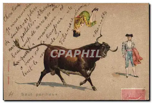 Cartes postales Corrida Course de taureaux Saut perilleux