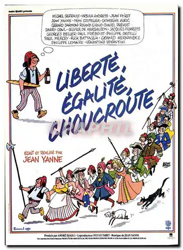 Ansichtskarte AK Cinema Liberte Egalite Choucroute Jean Yanne