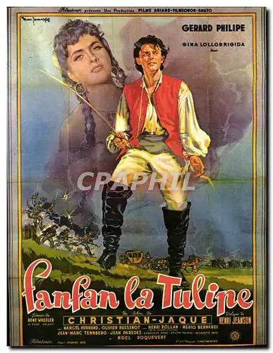 Cartes postales Cinema Fanfan La Tulipe Gerard Philippe