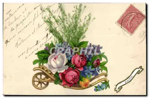 Cartes postales Fantaisie Fleurs