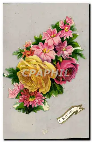Cartes postales Fantaisie Fleurs