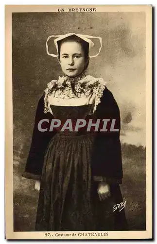 Cartes postales Folklore Costume de Chateaulin