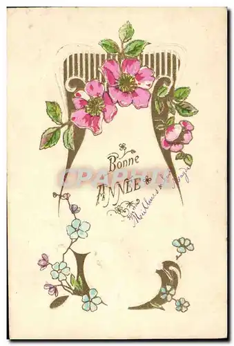 Cartes postales Fantaisie Fleurs
