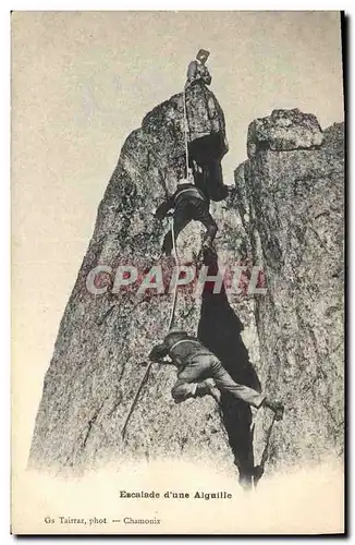 Cartes postales Alpinisme Escalade d&#39une aiguille