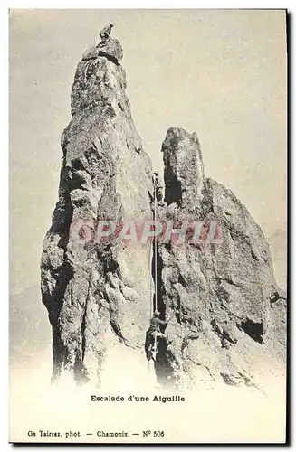 Ansichtskarte AK Alpinisme Escalade d&#39une aiguille