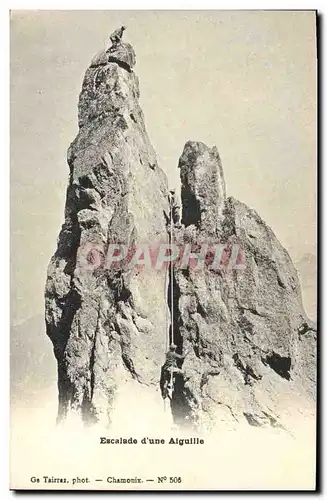 Cartes postales Alpinisme Escalade d&#39une aiguille