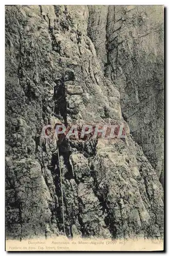 Ansichtskarte AK Alpinisme Dauphine Ascension du Mont Aiguille