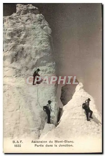 Cartes postales Alpinisme Ascension du Motn Blanc Partie dans la jonction