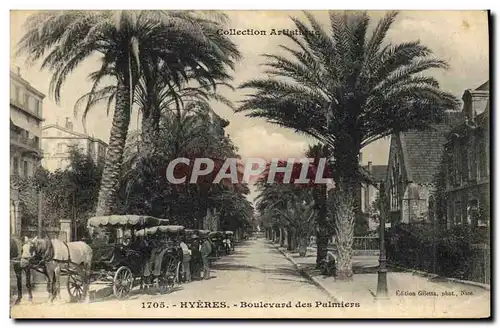 Ansichtskarte AK Hyeres Boulevard des Palmiers Palmier