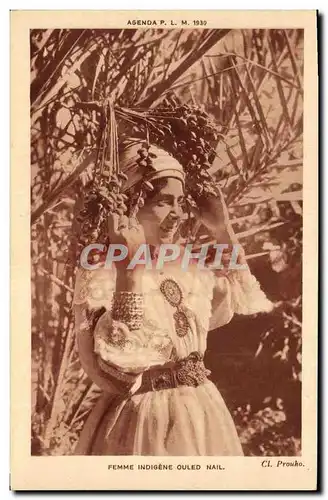 Cartes postales Palmiers Palmier Femme indigene Ouled Nail