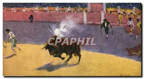 Cartes postales Corrida Course de taureaux Bertuchi