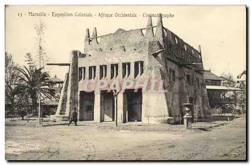 Ansichtskarte AK Cinema Marseille Exposition coloniale Afrique Occidentale Cinematographe