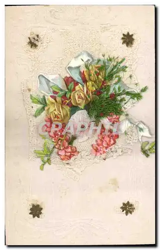 Cartes postales Fantaisie Fleurs