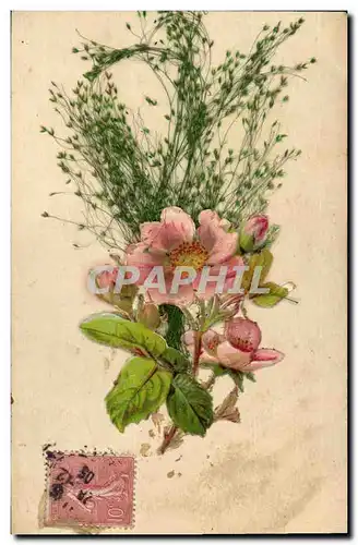 Cartes postales Fantaisie Fleurs