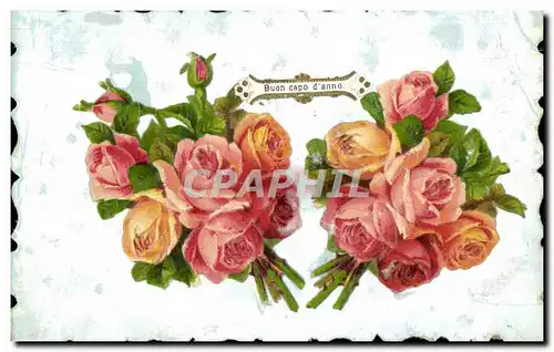 Cartes postales Fantaisie Fleurs