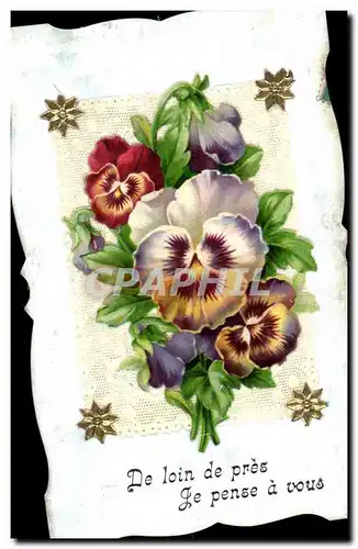 Cartes postales Fantaisie Fleurs