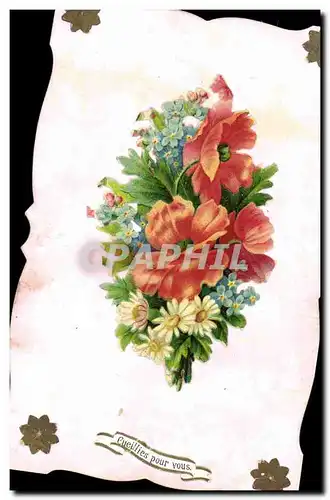 Cartes postales Fantaisie Fleurs