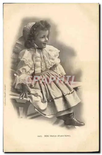 Cartes postales Folklore Bebe Breton Pont L&#39Abbe Enfant